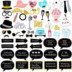 Wedding Photobooth Props Kit Engagement Photo Booth Accessories