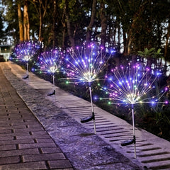 200LED Solar Firework Lights 8Modes Waterproof Solar Outdoor Garden Lights