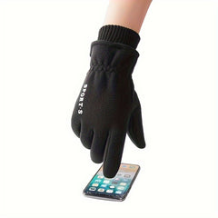 Thickened Warm Touch Screen Fleece Gloves for Outdoor Sports