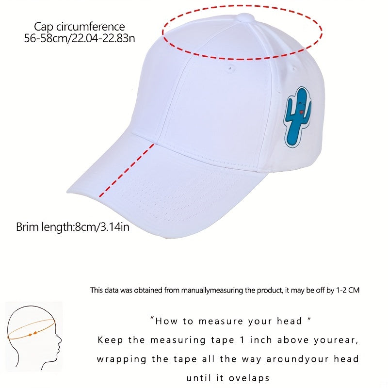 Cactus Printed Sun Hat MERMAID HAIR DON'T CARE Adjustable Golf Dad Hats