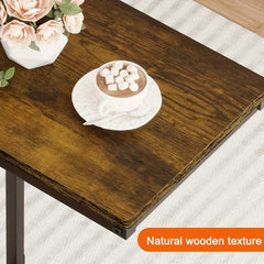 C-Shaped Coffee & Side Table Rural Brown for Living Room
