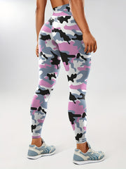 Camouflage Print Tummy Control Yoga Leggings