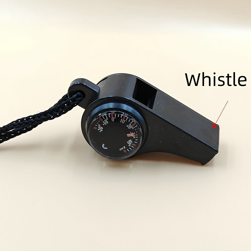 3 In 1 Whistle Portable Survival Whistle Compass Thermometer