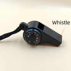3 In 1 Whistle Portable Survival Whistle Compass Thermometer