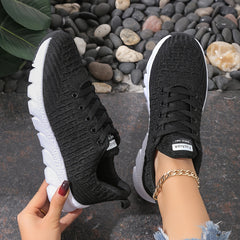 Women's Lightweight Non-slip Sneakers Lace Up Soft Running Shoes