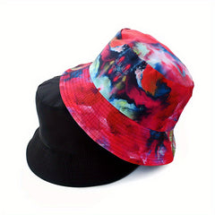 Double sided Tie dye Fisherman Hat Outdoor Cap For Men Women