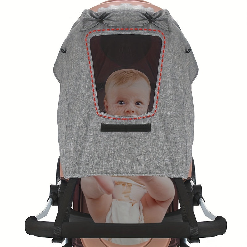 Waterproof Stroller Sunshade Cover Anti UV With Window