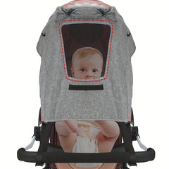 Waterproof Stroller Sunshade Cover Anti UV With Window