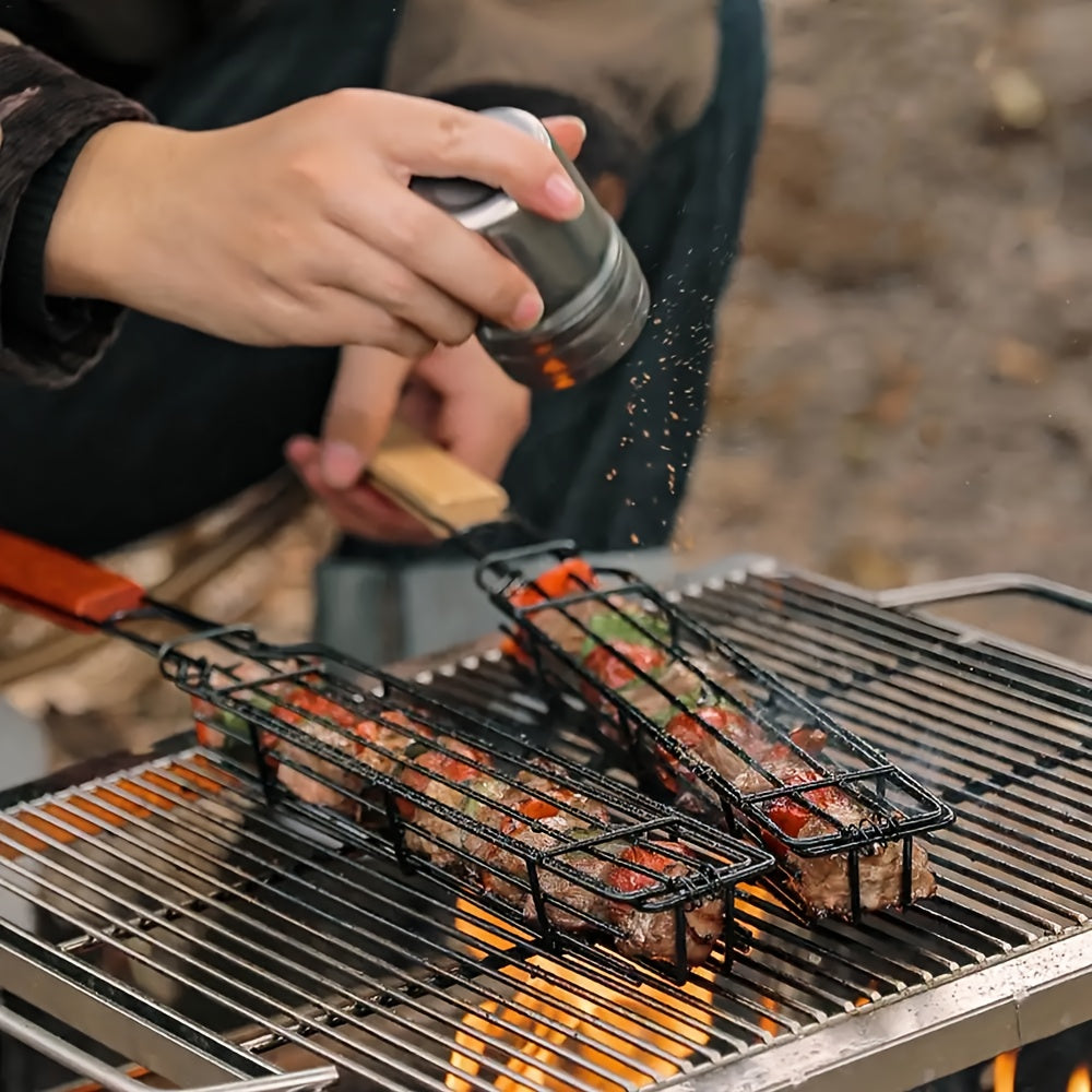 Portable BBQ Grilling Basket Nonstick Barbecue Grill Tool