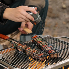 Portable BBQ Grilling Basket Nonstick Barbecue Grill Tool