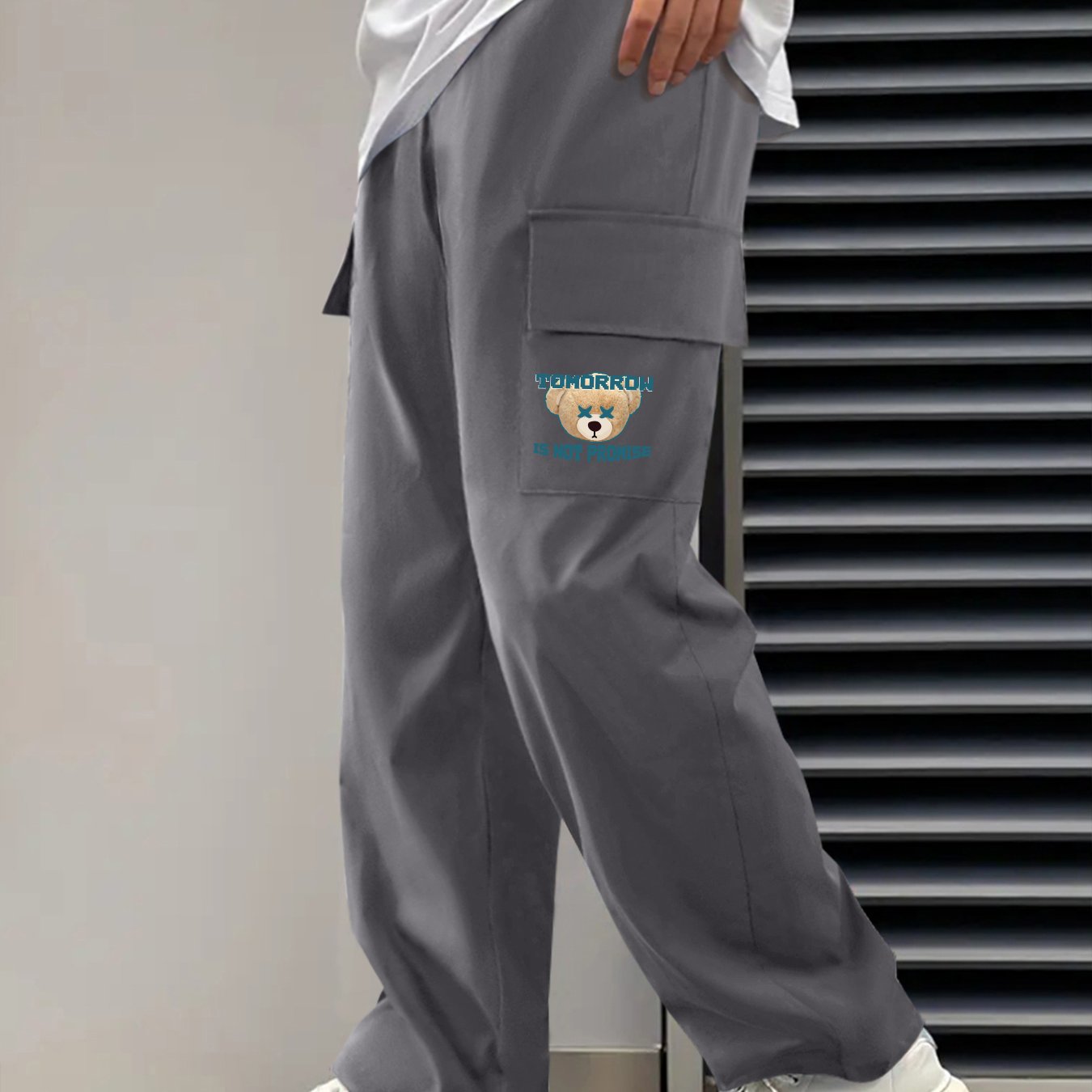 Men's Classic Cargo Pants Casual Loose Fit Joggers
