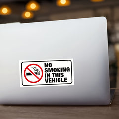 5pcs No Smoking Stickers 10x16.5 cm - Laminated UV Resistant Decal Label