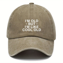 Funny Letter Print Distressed Baseball Cap