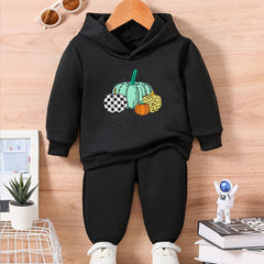 Baby Autumn Winter Sweatshirt Trousers Set Halloween Thanksgiving Outfit