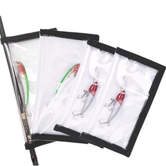 4pcs Clear PVC Bait Covers Saltwater Freshwater Fishing Gear 2 Large 2 Medium
