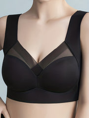 Breathable Mesh Wireless Bra Full Coverage Comfortable Women's Lingerie