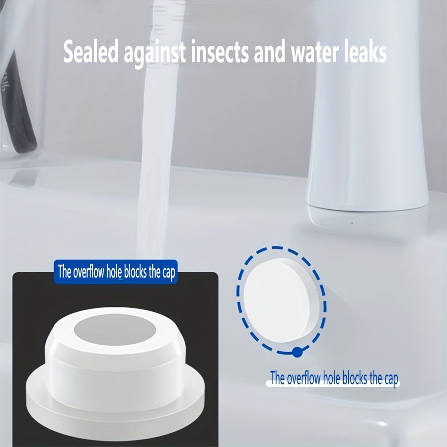 10pcs Overflow Sealing Cover Bathroom Stopper Water Plug for Washbasin