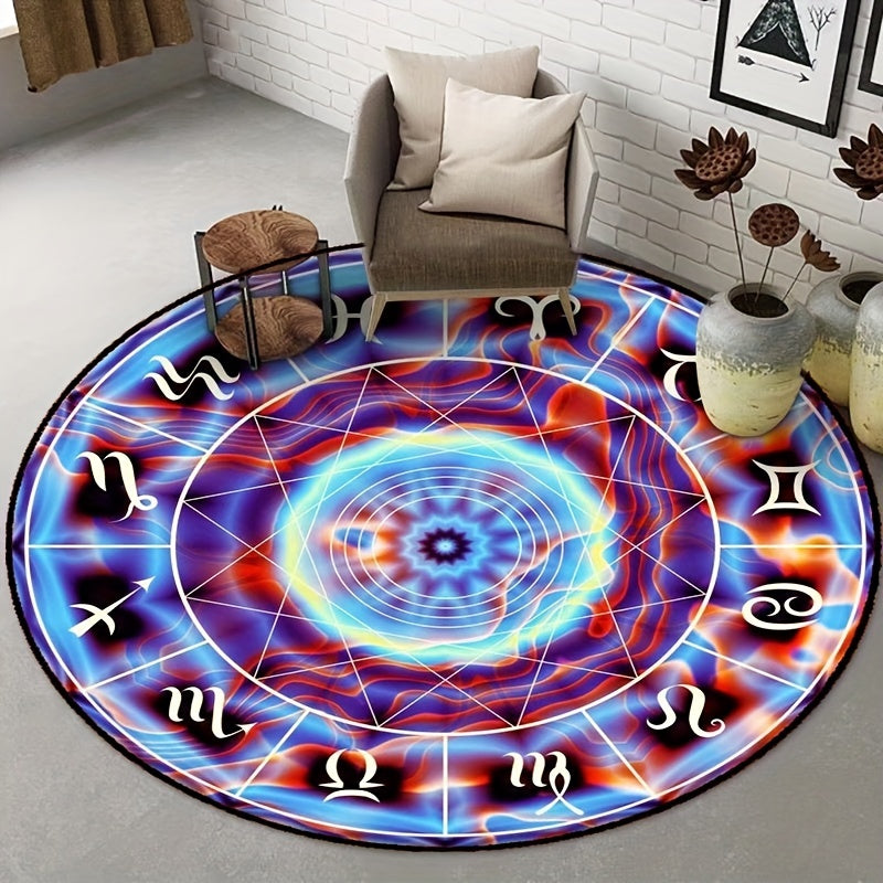 Soft Waterproof Constellation Carpet for Living Room Bedroom Nursery Game Room