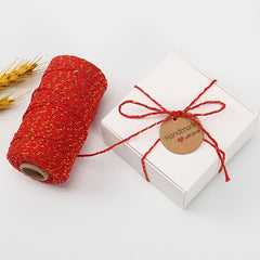 DIY Woven Two Tone Rope Fine Ribbons For Bouquets Flower Wrapping
