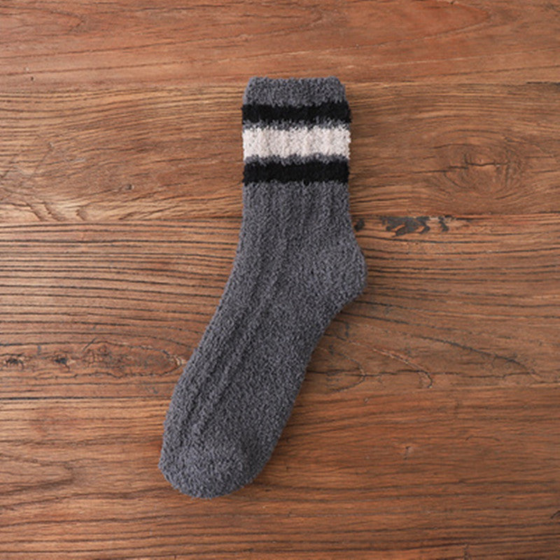 Women's Coral Fleece Floor Socks Winter Plus Velvet Couple