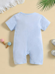 Cute Cartoon Print Baby Boy Romper