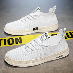 Men's Casual Low Top Lace-up Sneakers Comfortable Walking Shoes