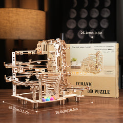 DIY Handcrafted 3D Wooden Puzzle for Adults Mechanical Style Home Decor & Gift