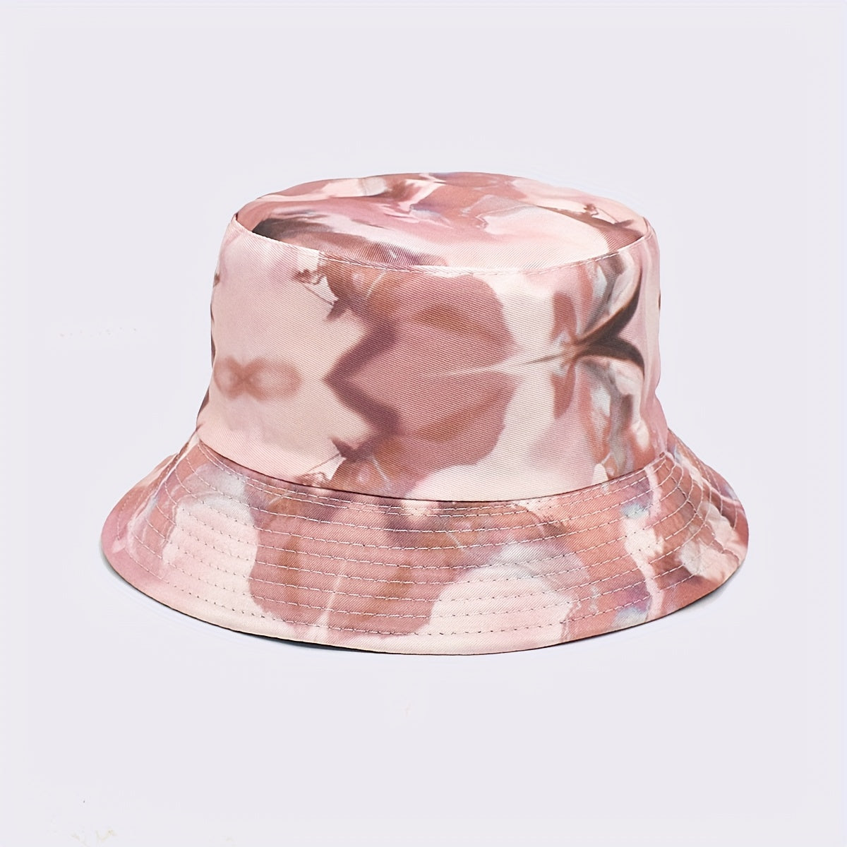 Pink Tie Dye Bucket Hat Reversible Lightweight Fisherman Cap