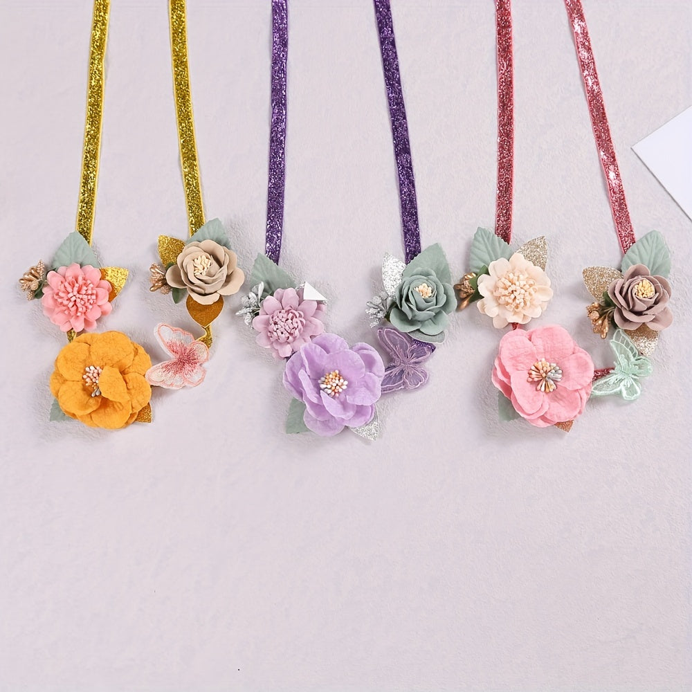 Artificial Flowers Headband for Baby Girls