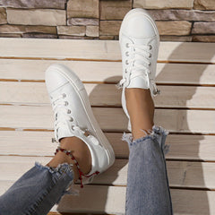 Women's Casual Canvas Sneakers Lightweight Slip On Walking Shoes