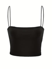 Y2K Sexy Backless Cami Top Spaghetti Strap Crop Top for Summer
