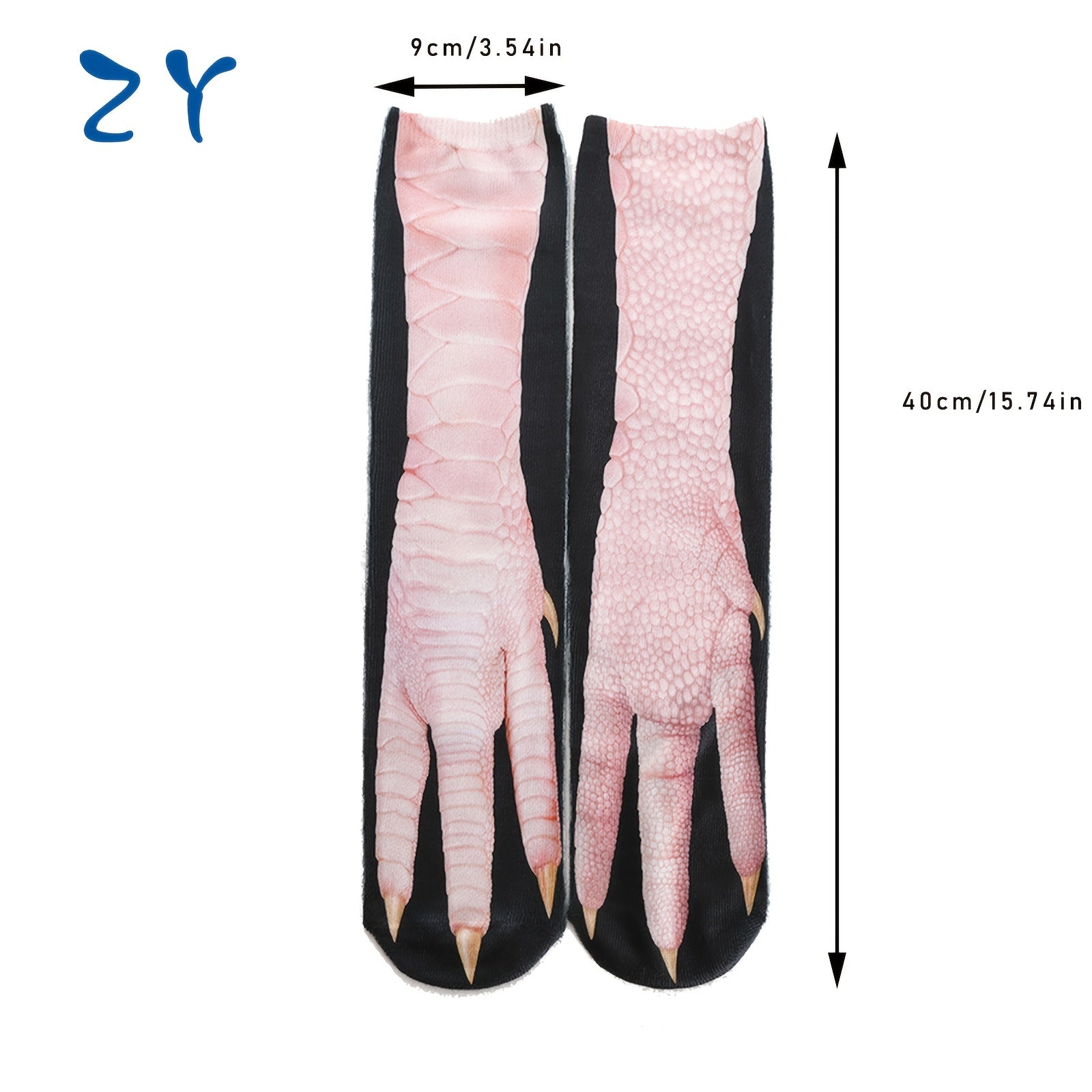 Men's Paw Pattern Crew Socks Casual Comfy Unisex Outdoor All Seasons Wear