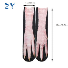 Men's Paw Pattern Crew Socks Casual Comfy Unisex Outdoor All Seasons Wear
