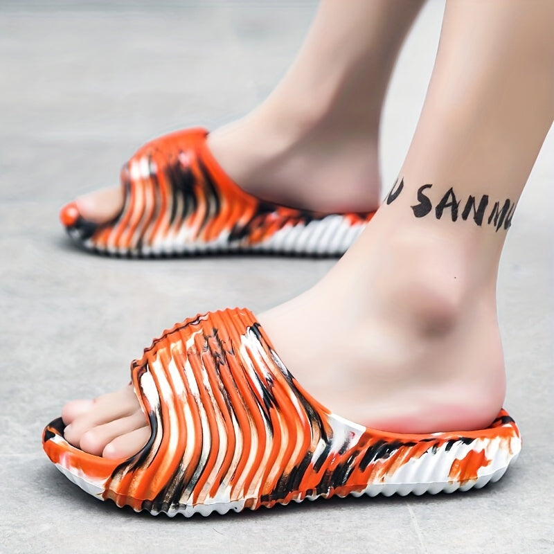 Men's Camo Non Slip Slides Lightweight Quick Dry Slippers