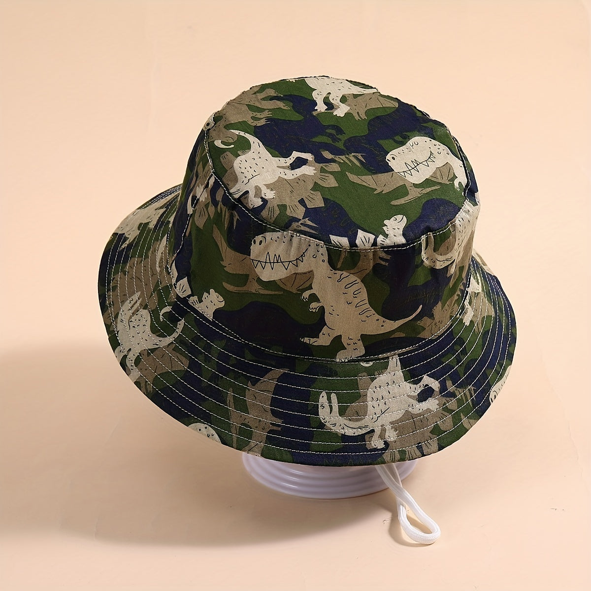 Camouflage Dinosaur Fisherman Hat Sun Protection Bucket Hat