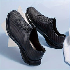 Men's Waterproof Rain Boots Non Slip Lace Up Casual Shoes