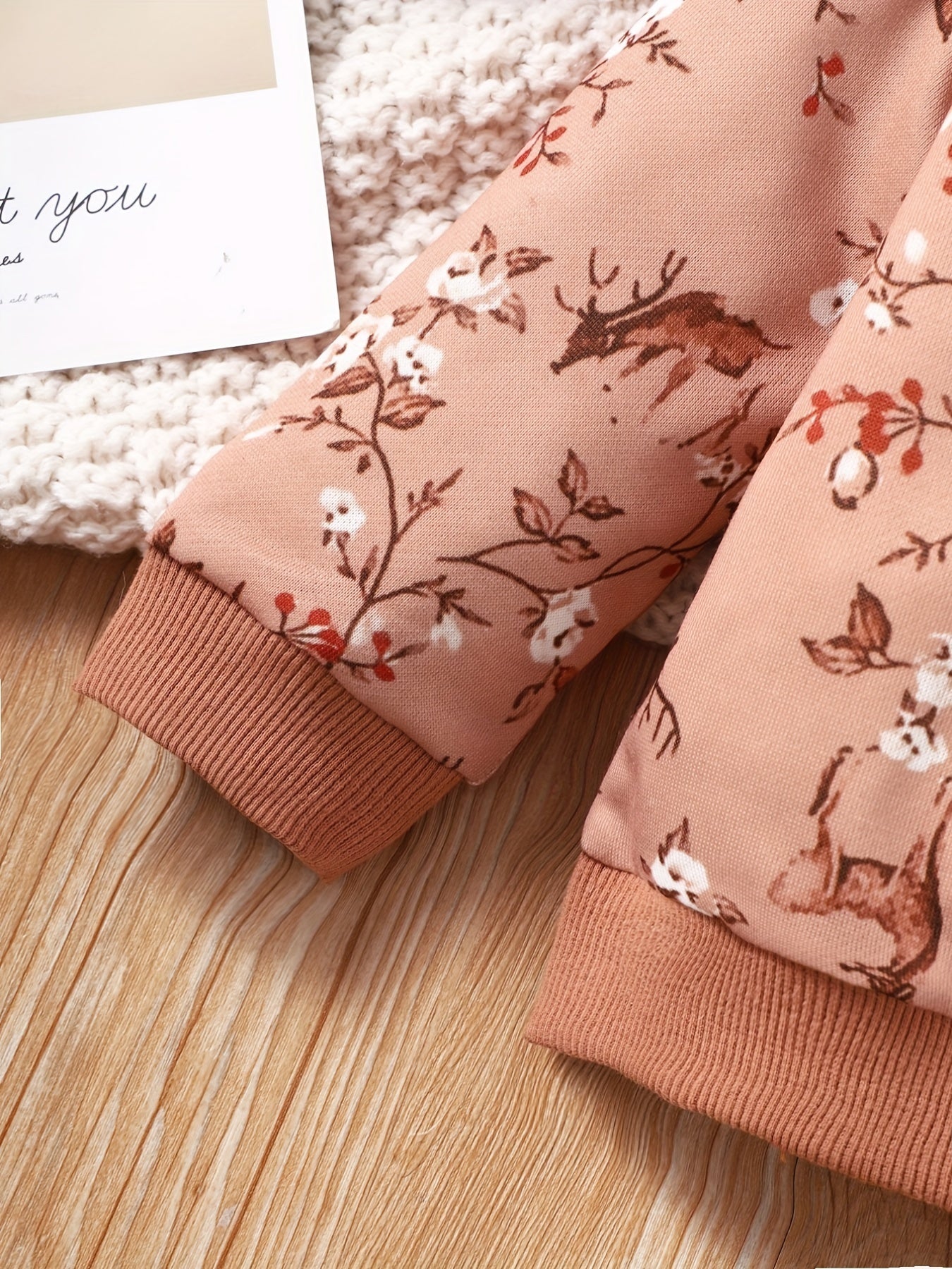 Baby Floral Print Long Sleeve Sweatshirt Kid's Casual Pullover Tee Top