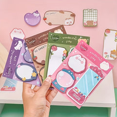 4 Pack Cartoon Sticky Notes 240 Message Stickers Students