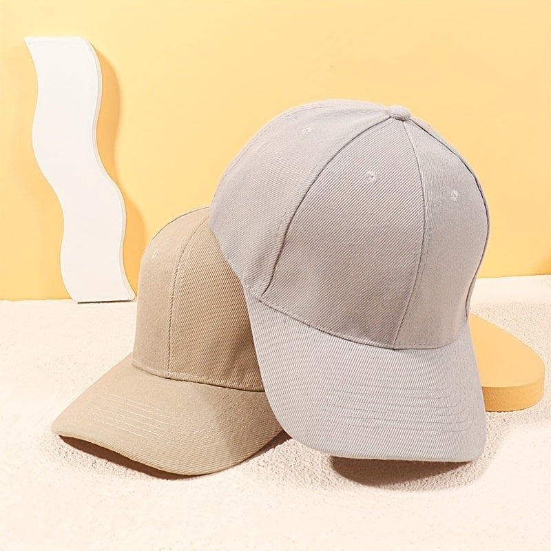 2pcs Couple Baseball Cap Unisex Sun Hat Adjustable Lightweight Golf