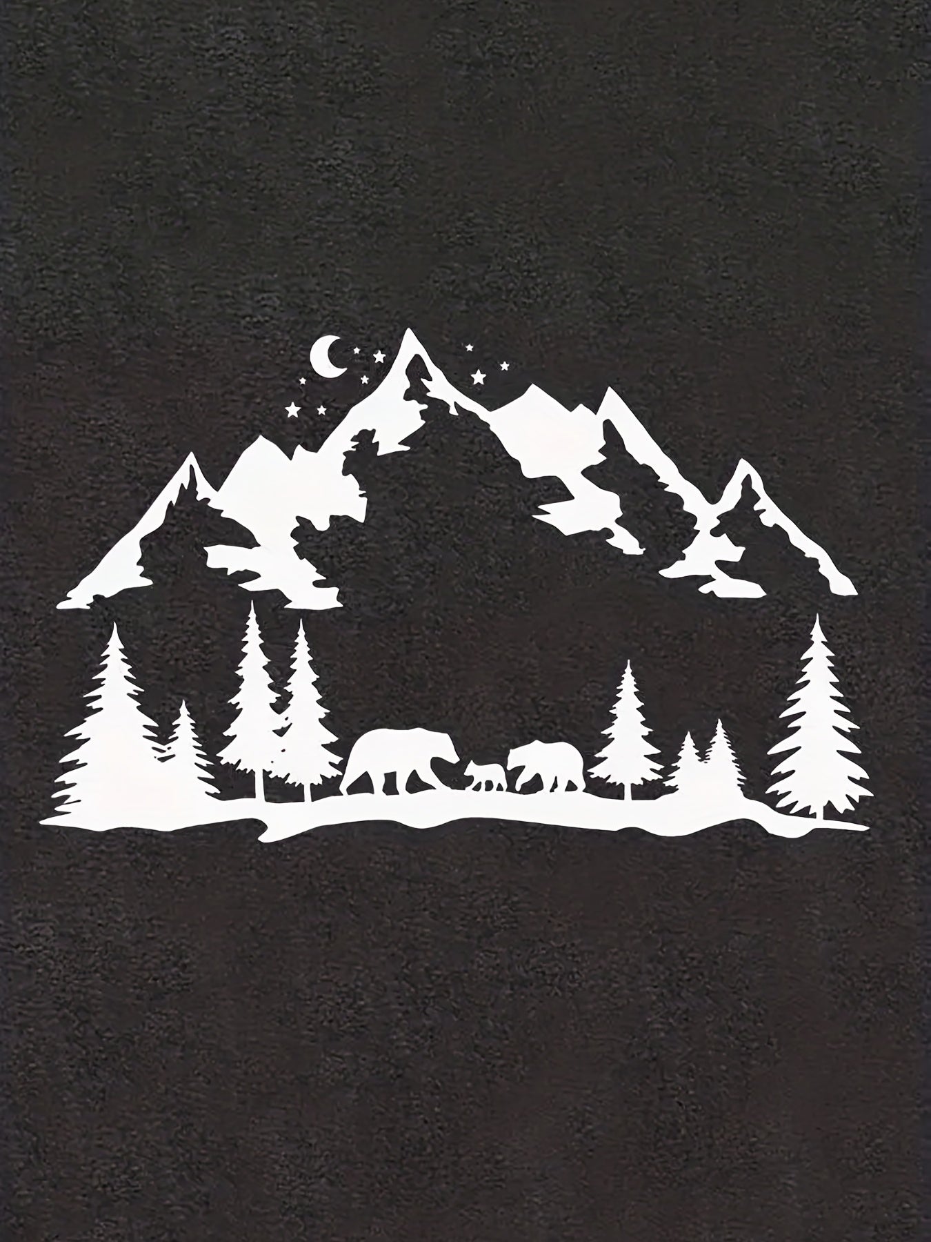 Mountain Print Tank Top Sleeveless Crew Neck Casual Top
