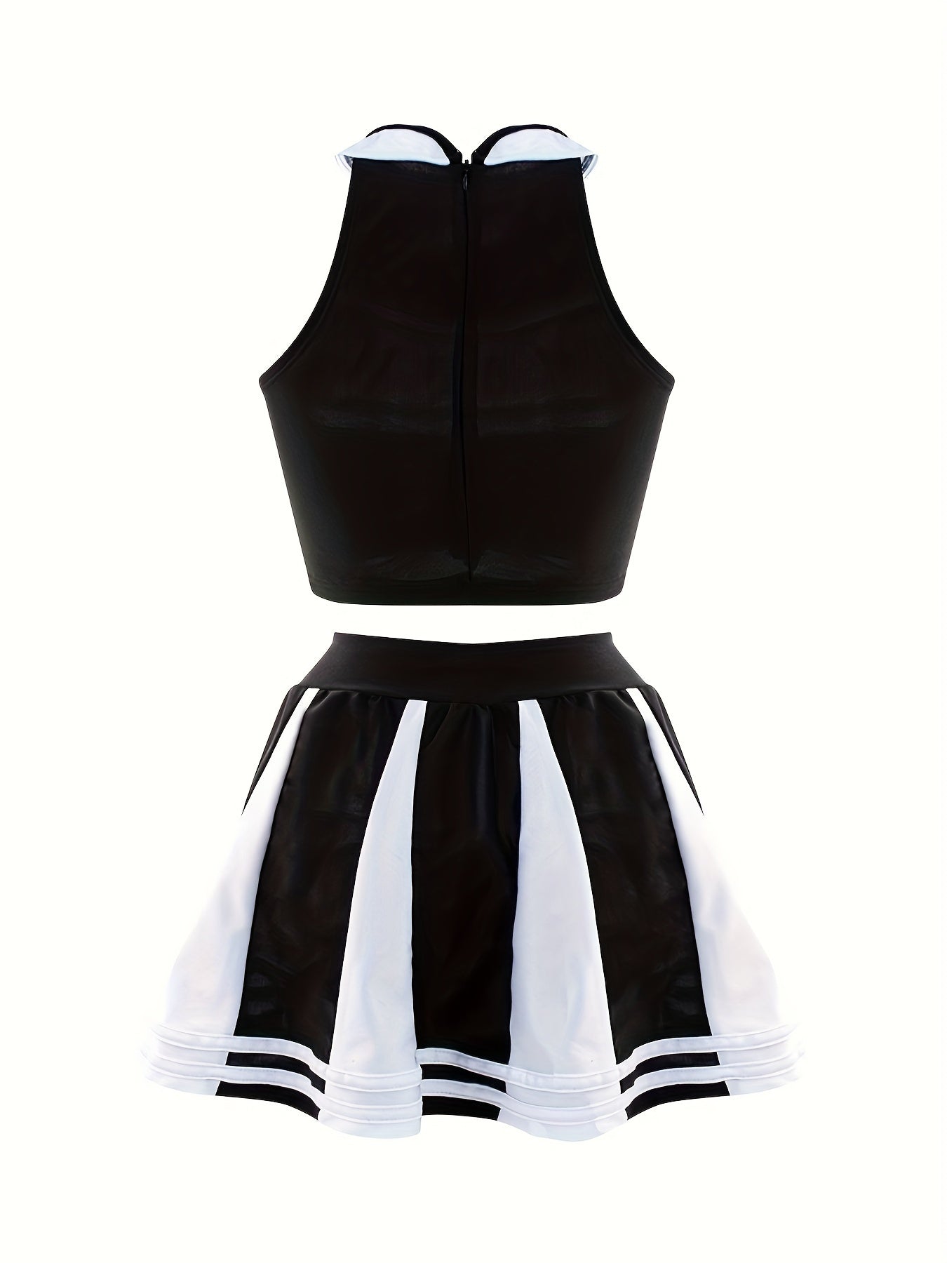 Women's Cosplay Costume Halter Top Mini Skirt