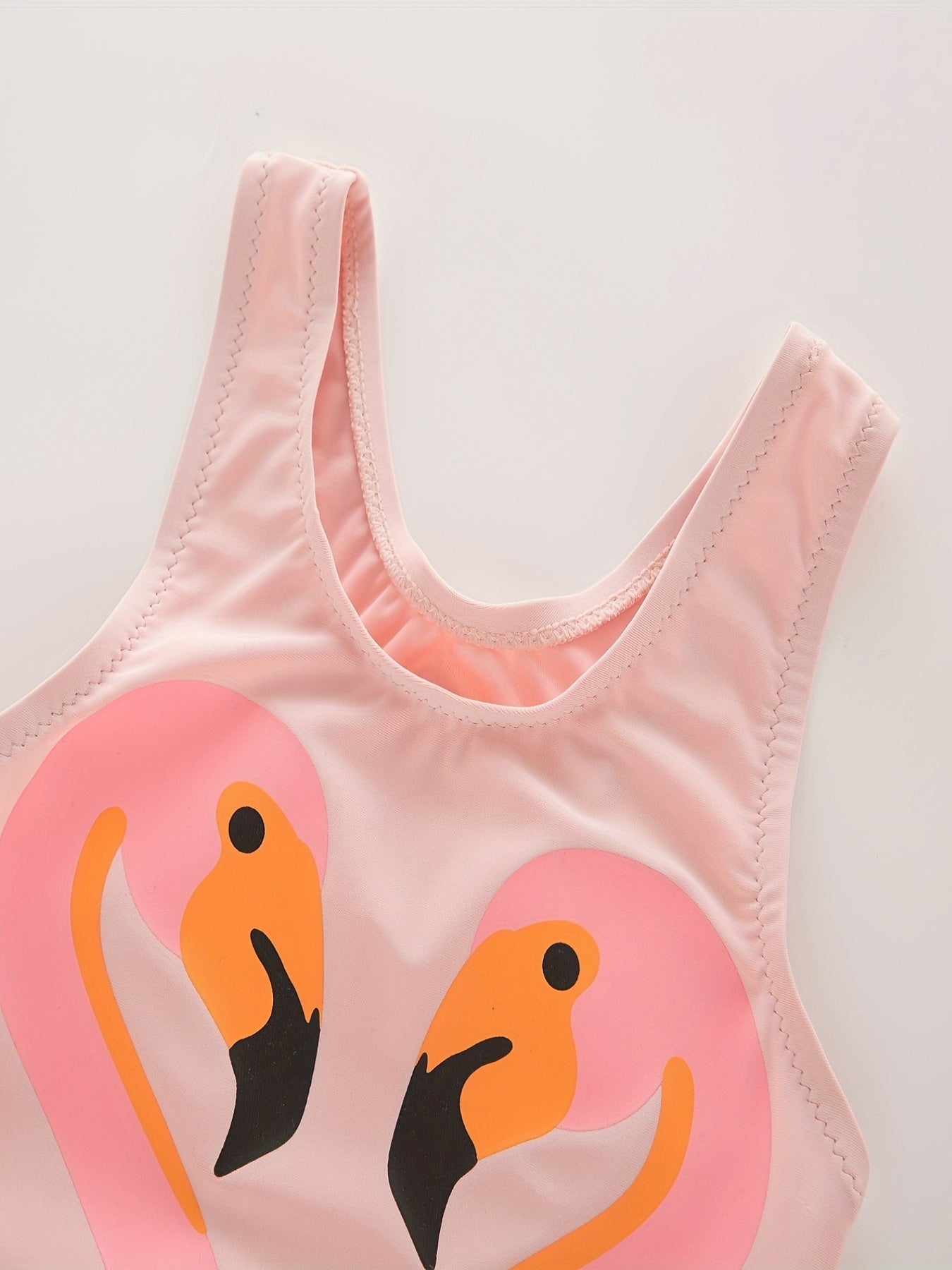 Flamingo Graphic Swimsuit with Swim Hat