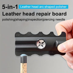 5-in-1 Billiard Cue Tip Repair Tool with Polishing Tip and Repair Needles