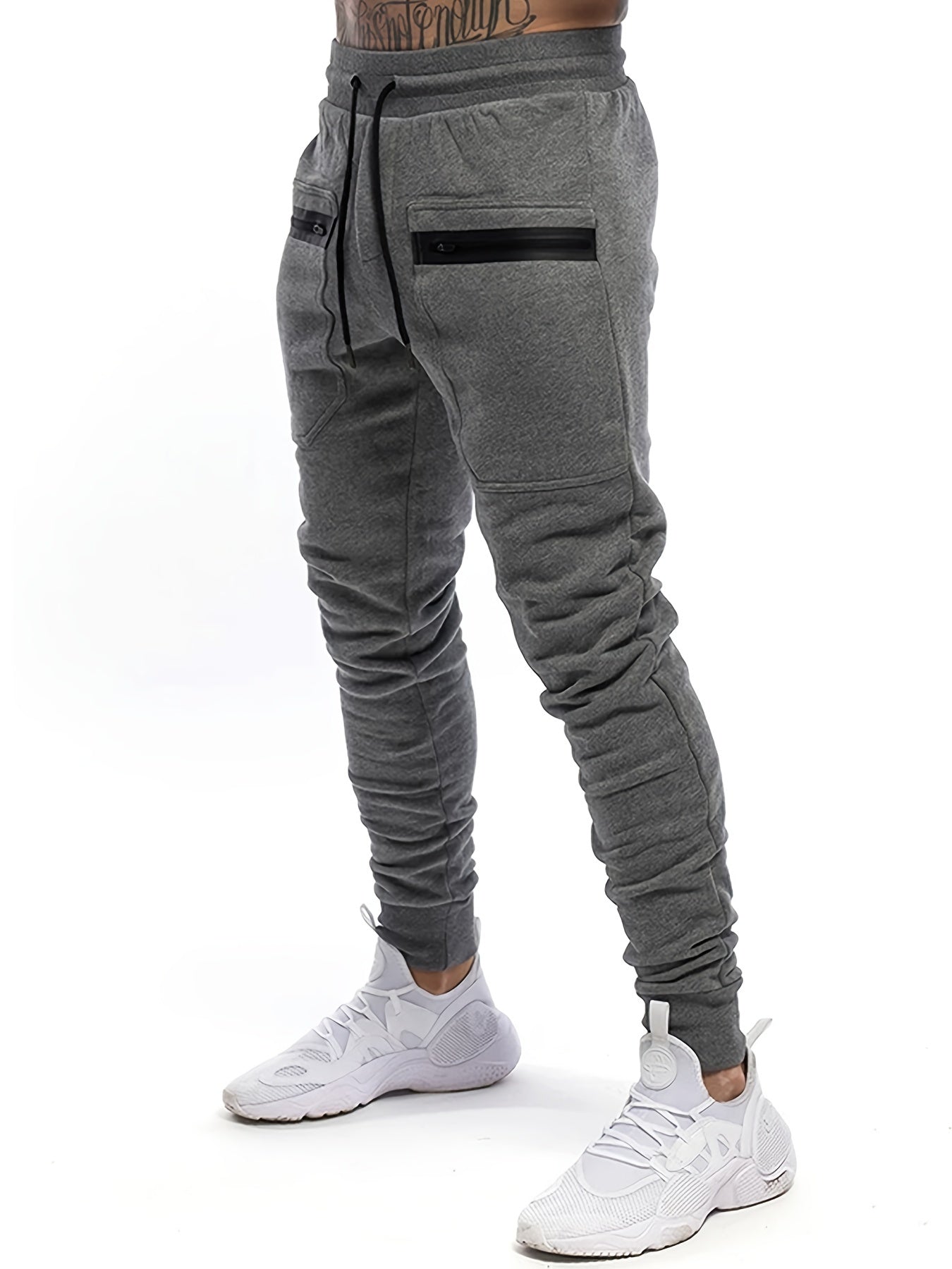 Men s Cargo Sweatpants Stretch Elastic Waist Jogger Pants