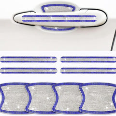 8Pcs Rhinestone Car Door Handle Stickers