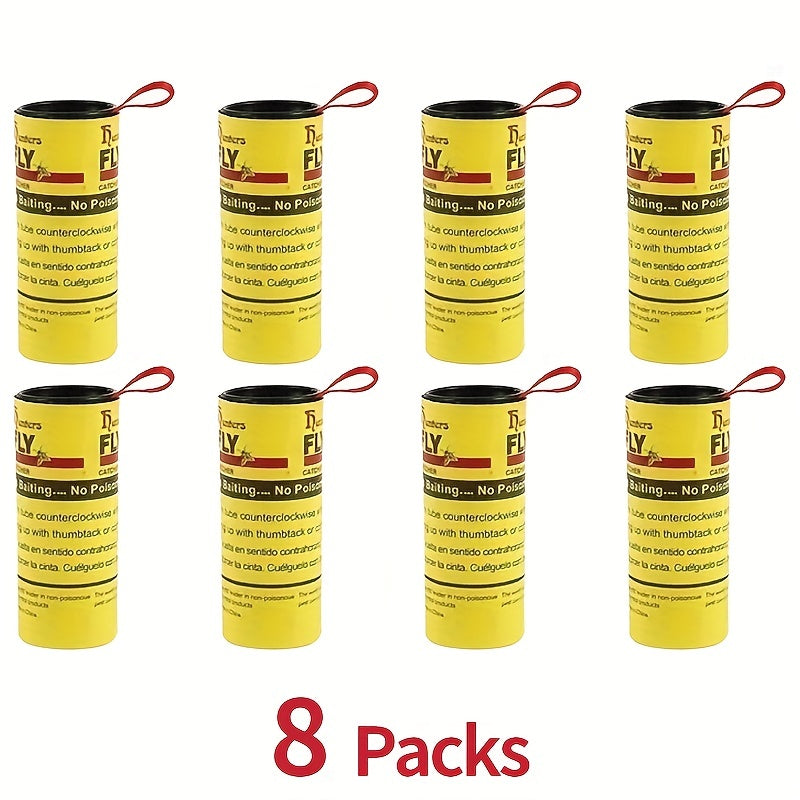 Sticky Fly Strip Pesticide Fly Trap For Home & Outdoor - 40pcs