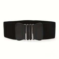Elastic Wide Waist Seal Feel Paint Waist Belt