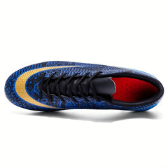 Youth AG Soccer Shoes Spike Anti-Skid Breathable Training Football Cleats