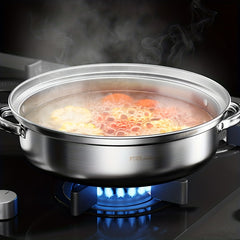Large Stainless Steel Steamer Pot Set Thickened Household Cookware Kitchenware