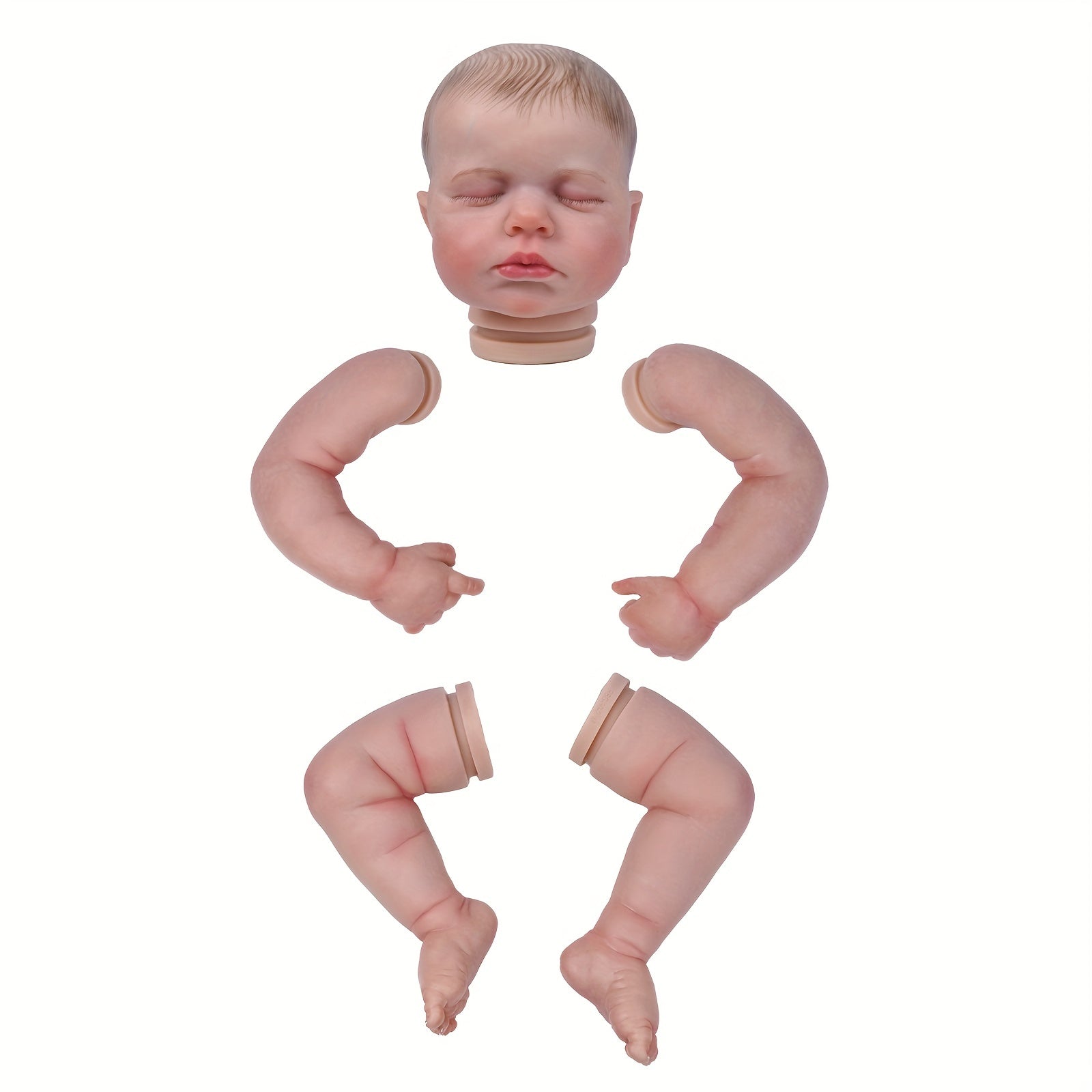 3D Unfinished Painted Blank Kits Reborn Doll Parts DIY
